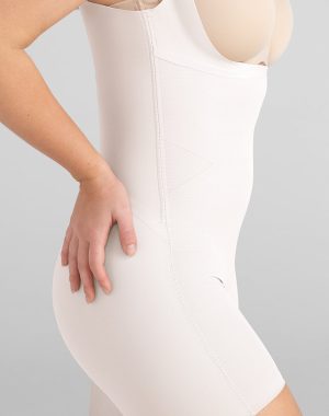 Open-Bust Mid-Thigh Bodysuit